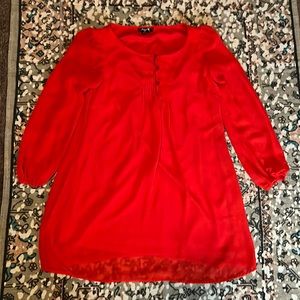Red Mod inspired mini dress in size small